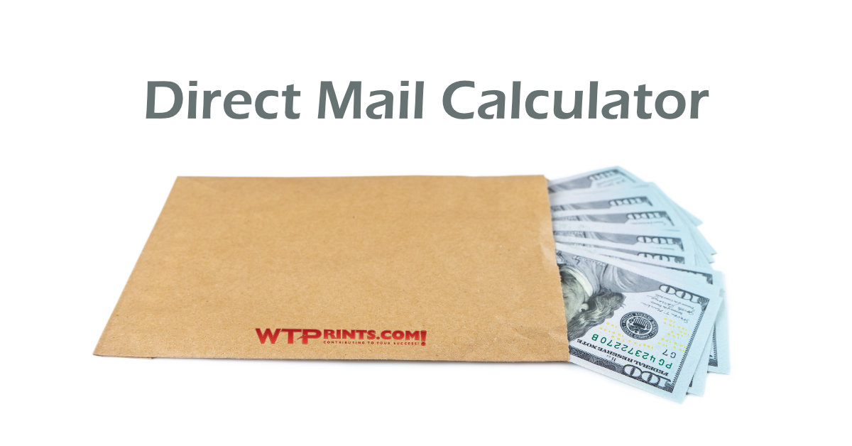 concept of direct mail calculator for ROI
