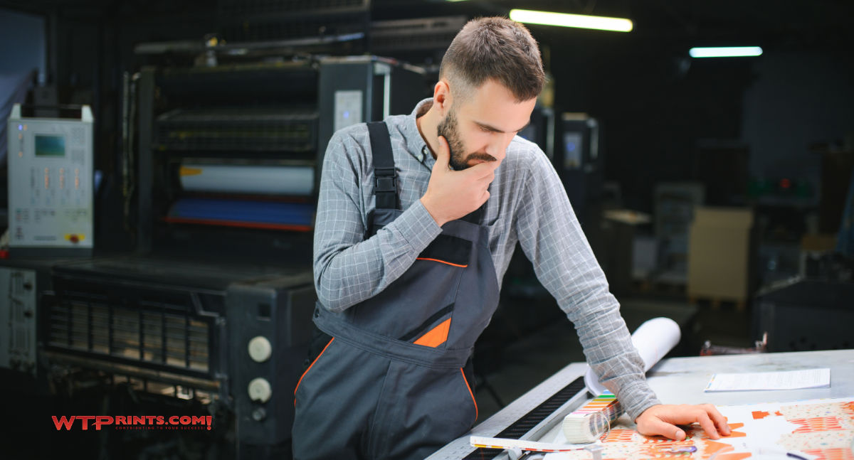 Pressman questioning a print production problem