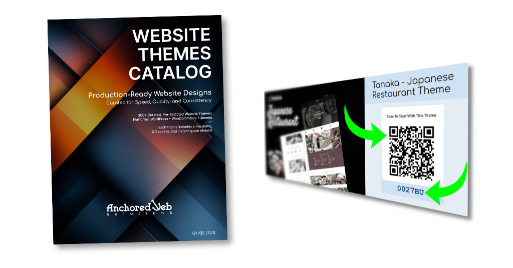catalog cover for website themes